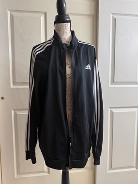adidas Essentials Warm-Up Tricot Slim 3 Stripes Track Jacket